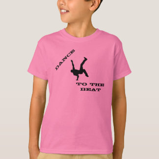 T-Shirt À Cou-V Battez La Danse Des Enfants