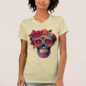 T-Shirt à crâne mexicain (Devant)