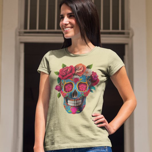 T-Shirt à crâne mexicain