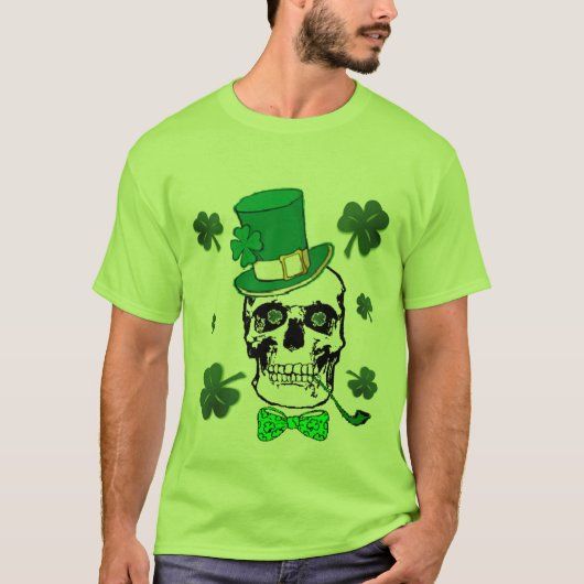 T-shirt à crâne Saint-Patrick (Devant)