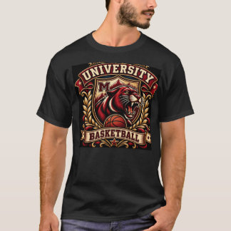 T-shirt à crête de mascotte de tigre de basketball