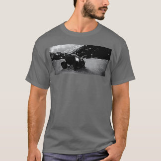 T-shirt A Custom Cadillac Hobby RC Car in Snowy Mountains 