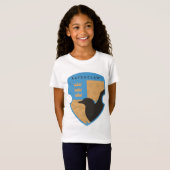 T-Shirt à damiers crête couronnée RAVENCLAW™ (Devant entier)