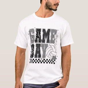 T-shirt À damiers de volley-ball
