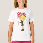T-Shirt À damiers Drapeau (Devant)