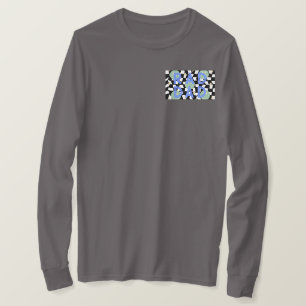 T-shirt À damiers rétro "Rad Dad" et boulons d'éclairage