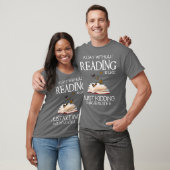 T-shirt A day without reading is like funny bookworm (Unisexe)