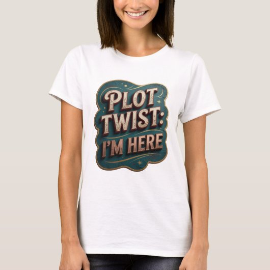T-shirt à déclaration « Iconique Twist de l'intrig (Devant)