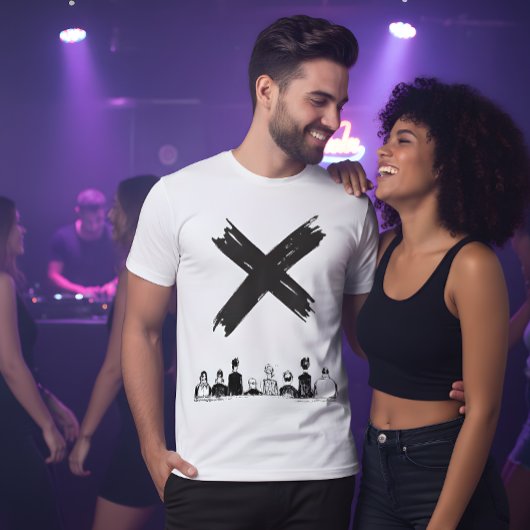 T-shirt à déclaration X Mark