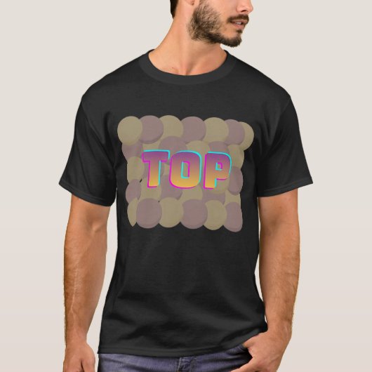 T-Shirt à dégradé néon TOP (Devant)