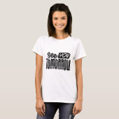 T-Shirt « À demain » – Graphisme convivial et déco (Devant entier)