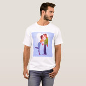 T-shirt à demi-valentin (Devant entier)