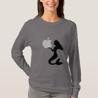 T-shirt à design de pomme sirène