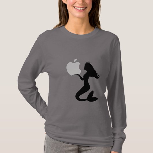T-shirt à design de pomme sirène (Devant)