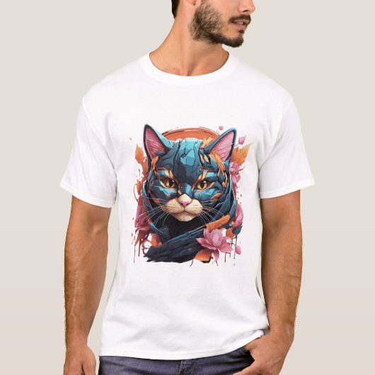 T-shirt A detailed illustration face magig futurist (Devant)