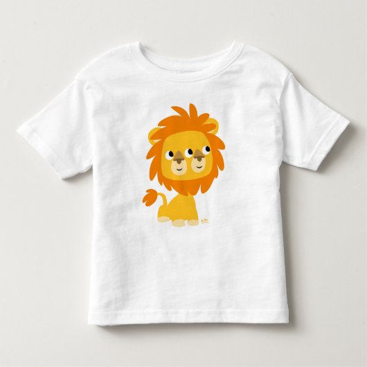 T-shirt à deux visages, le plus mignon lion en bas (Devant)