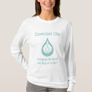 T-shirt à devis habile pour goutte d'huile essent