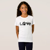 T-Shirt à empreinte de patte (Devant entier)