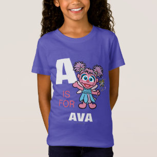 T-Shirt A est pour Abby Cadabby Ajouter Votre Nom
