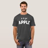 T-shirt A est pour Appleeacher (Devant entier)