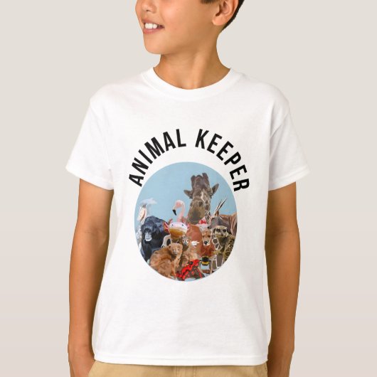 T-shirt A est pour le gardien d'animaux (Devant)