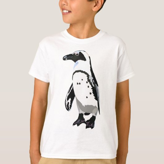 T-shirt A est pour le pingouin africain (Devant)