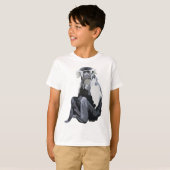 T-shirt A est pour le singe colobus angolais (Devant entier)