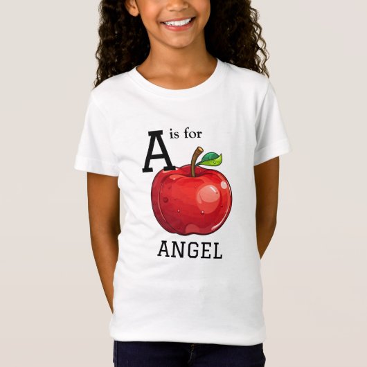 T-Shirt A est pour Pomme d'Ange (Devant)