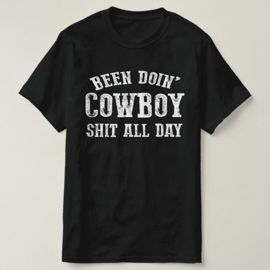 T-shirt a fait le cowboy (Design devant)