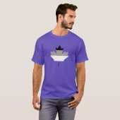 T-Shirt à feuille d'érable de fierté de l'asexuali (Devant entier)