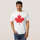 T-SHIRT À FEUILLES MAPLES CANADIENNES (Devant entier)
