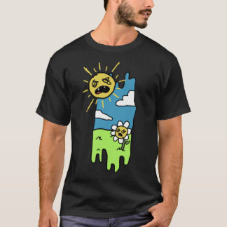 T-shirt à fleur de soleil