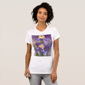 T-shirt à fleurs d'Irises (Devant entier)