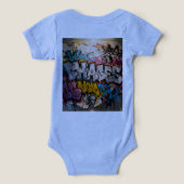 T-Shirt à graffiti vibrant (Design Verso)
