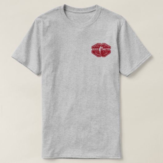 T-shirt A.H. Leathers Dixie Swatter Baseball Dickson TN. (Design devant)