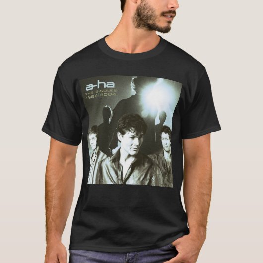 T-shirt A-ha - Collection des célibataires définitifs 1984 (Devant)