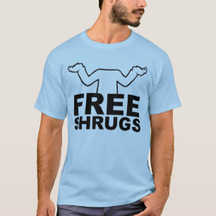 T-shirt à haussements d'épaules gratuits