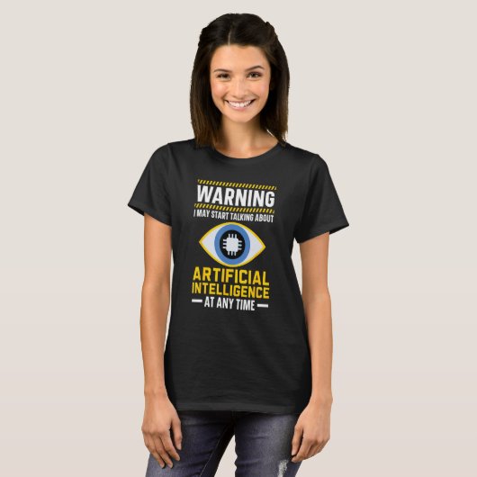 T-shirt A I Robot Intelligence Artificielle Technologie fu (Devant entier)