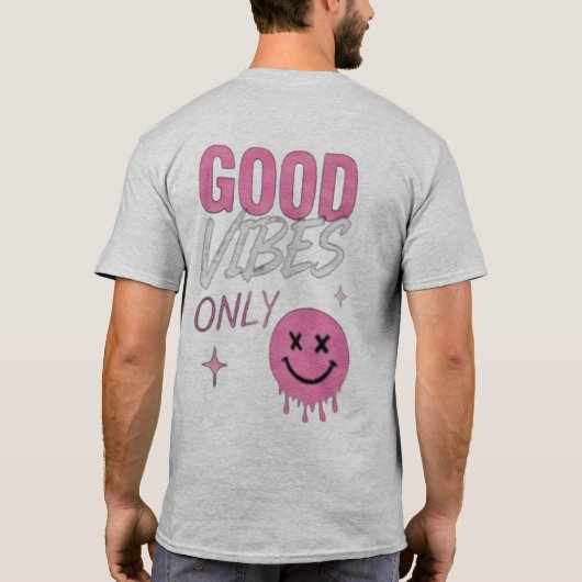 T-Shirt à Impression minimale sur le devant et log (Dos)