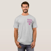T-Shirt à Impression minimale sur le devant et log (Devant entier)