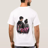 T-Shirt à Impression minimale sur le devant et log (Dos)