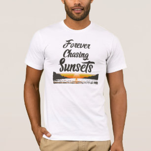 T-shirt À jamais en quête de couchers de soleil