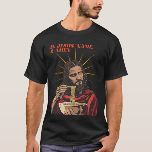 T-shirt À Jesusâ€™ Nom, R-Amen (Devant)