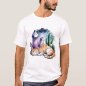 T-shirt A Kitty With Crystals in the Desert (Devant)