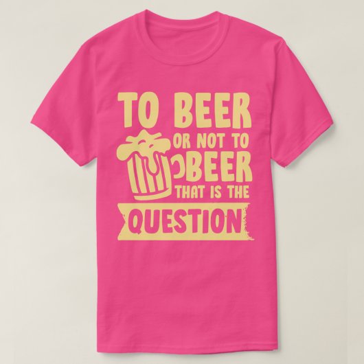 T-shirt À la bière ou non (Design devant)