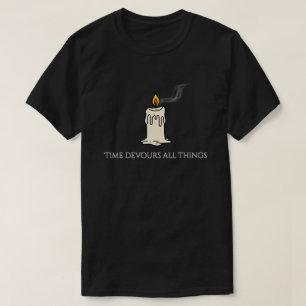 T-Shirt à la bougie d'esthétique Académie sombre 