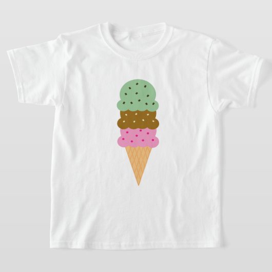 T-shirt à la crème glacée (Poser)