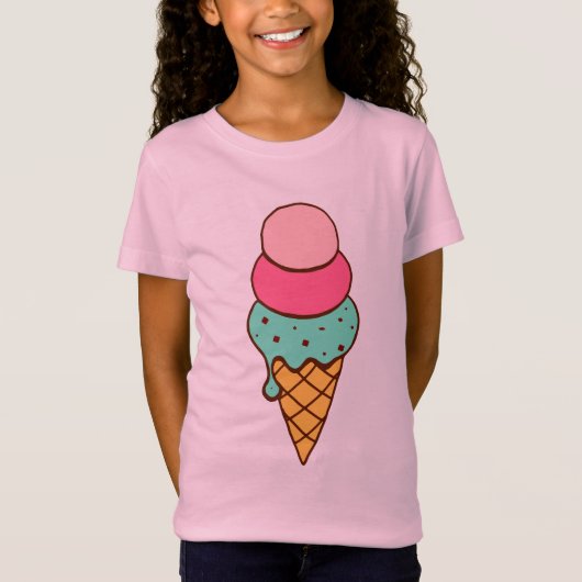 T-shirt à la crème glacée (Devant)