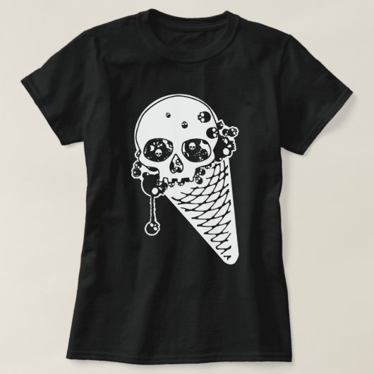 T-shirt à la crème glacée maléfique (Design devant)