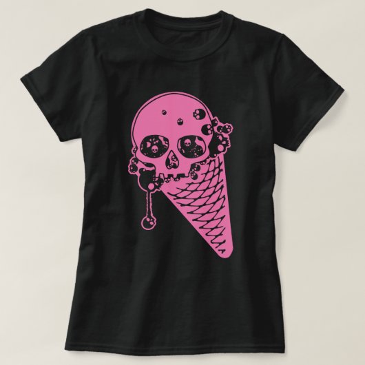 T-shirt à la crème glacée rose (Design devant)